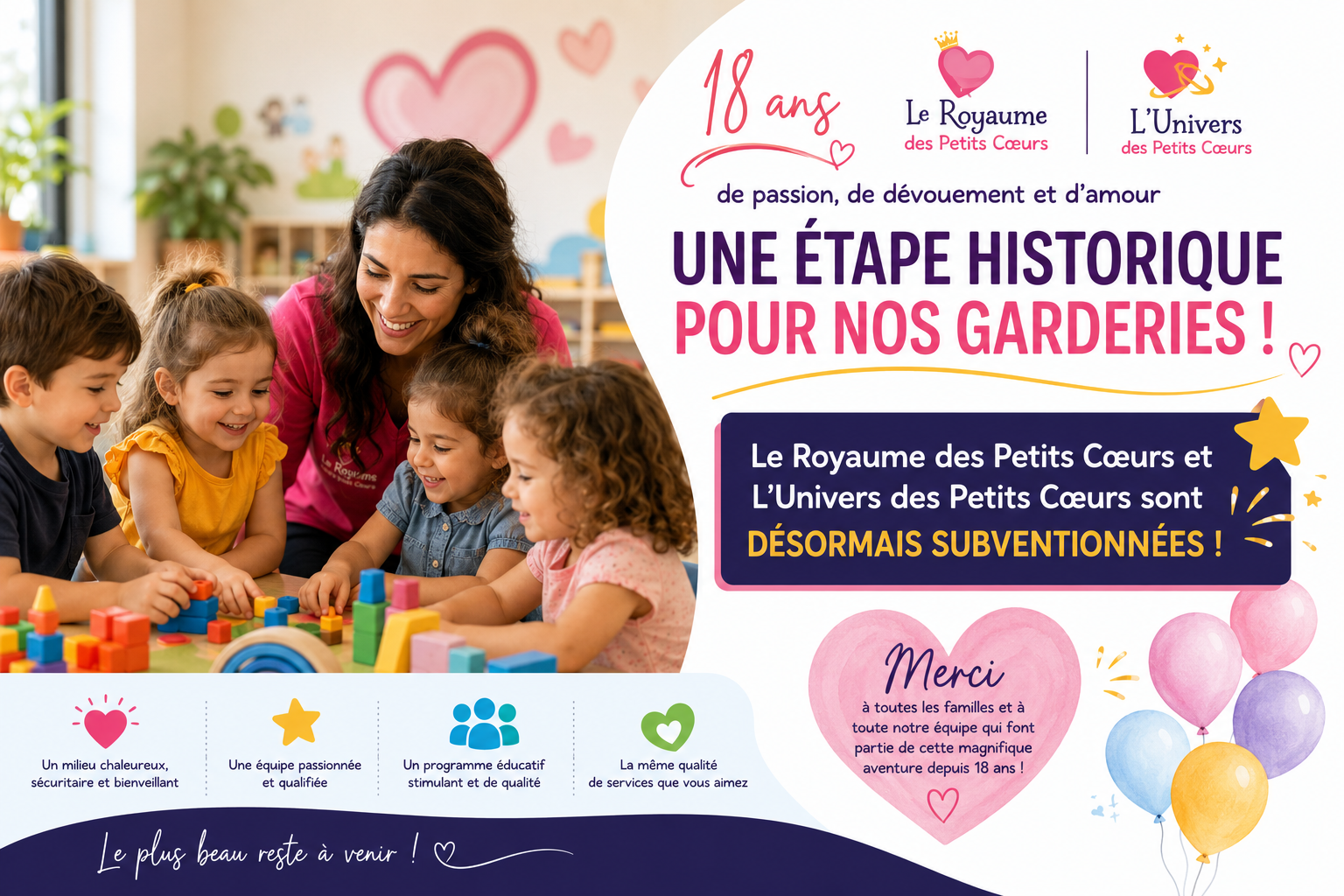 Le Royaume and l'Univers des Petits Cœurs becomes subsidized